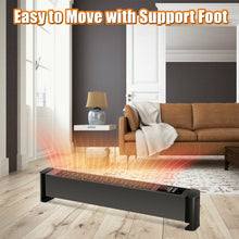 Load image into Gallery viewer, 1500W Baseboard Hardwire Electric Heater Fast Heating with Remote Control Timer