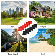 Load image into Gallery viewer, 12 Beanbag Black and Red Weather Resistant Bags