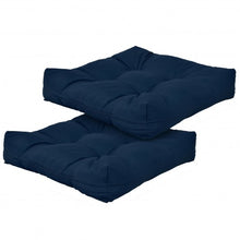 Load image into Gallery viewer, 21" x 21" Patio Chair Seat Cushion Pads for Indoor and Outdoor-Navy