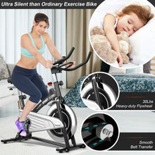 Load image into Gallery viewer, 30Lbs Fixed Training Bicycle with Monitor for Gym and Home