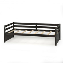Load image into Gallery viewer, Twin Size Wooden Slat Trundle Platform-Espresso