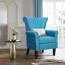 Load image into Gallery viewer, Modern Accent Tufted Upholstered Single Sofa-Blue