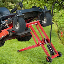 Load image into Gallery viewer, Hydraulic Lawnmower Lift Jack for Tractors and Zero Turn Riding Lawn Mowers