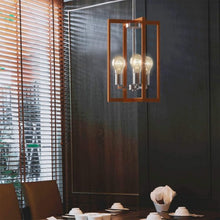 Load image into Gallery viewer, 3-Lights Modern Pendant Lamp with Iron Square Lamp Shade