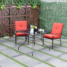 Load image into Gallery viewer, 3 Pcs Patio Outdoor Garden Dining Set