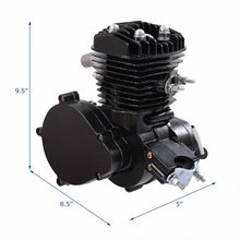 Load image into Gallery viewer, 2-Stroke Upgraded 80 cc Bicycle Gasoline Engine Motor Kit-Black
