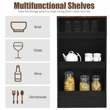 Load image into Gallery viewer, 3 Pieces Bar Table Set with Storage