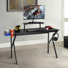 Load image into Gallery viewer, PC Table Workstation with Cup Holder and Headphone Hook