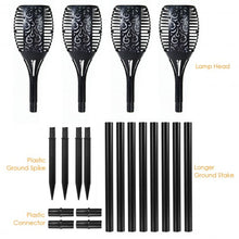 Load image into Gallery viewer, 4 pcs Solar Waterproof Flickering Dancing Flame Lamp