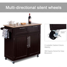 Load image into Gallery viewer, Heavy Duty Utility Modern Rolling Kitchen Cabinet Cart