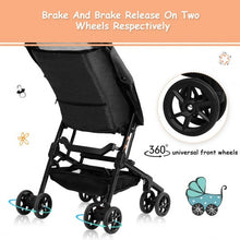 Load image into Gallery viewer, Buggy Portable Pocket Compact Lightweight Stroller Easy Handling-Black