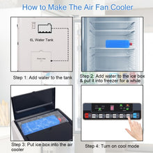 Load image into Gallery viewer, Portable Cooling Touch Pad Remote Evaporative Fan Fan