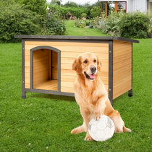 Load image into Gallery viewer, Wood Extreme Weather Resistant Pet Log Cabin-L