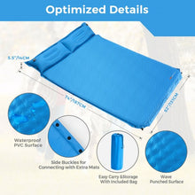Load image into Gallery viewer, Self-Inflating Camping Outdoor Sleeping Mat with Pillows Bag