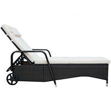 Load image into Gallery viewer, Outdoor Recliner Cushioned Chaise Lounge w/ Adjustable Backrest