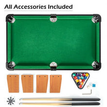 Load image into Gallery viewer, 24” Mini Tabletop Pool Table Set Indoor Billiards Table with Accessories
