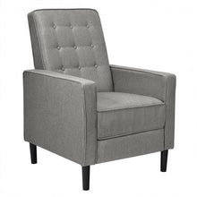 Load image into Gallery viewer, Mid-Century Push Back Recliner Chair -Gray