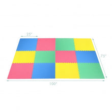 Load image into Gallery viewer, 12PCS Kid’s Puzzle Exercise Play Mat -Color
