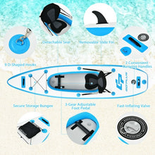 Load image into Gallery viewer, 10.8' Inflatable Kayak Set K1 1-Person Sit-On-Top Kayak with Oars-Blue