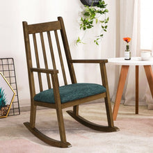 Load image into Gallery viewer, Children's Wooden Rocking Chair with Cushion-Walnut