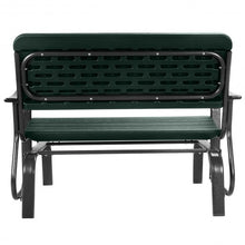 Load image into Gallery viewer, Outdoor Patio Steel Swing Bench Loveseat