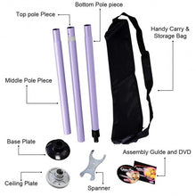 Load image into Gallery viewer, Dance Pole Full Kit Portable Stripper Exercise Fitness Club Party Dancing-purple