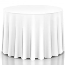 Load image into Gallery viewer, 10 pcs 90" Home Restaurant Polyester Round Tablecloth