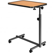 Load image into Gallery viewer, Overbed Rolling Food Tray Table
