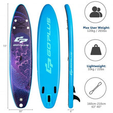 Load image into Gallery viewer, 11' Inflatable Stand Up Paddle Board Surfboard with Bag Aluminum Paddle Pump-L