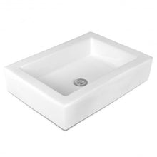 Load image into Gallery viewer, 22.5" x 16" Rectangle Bathroom Vessel Sink with Pop-up Drain