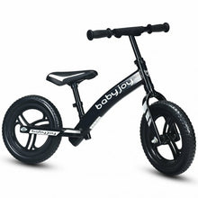 Load image into Gallery viewer, 12" Kids No-Pedal Balance Bike with Adjustable Seat-Black