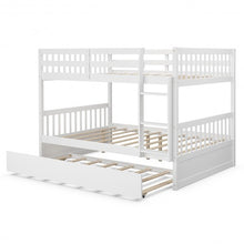 Load image into Gallery viewer, Full over Full Bunk Bed Platform Wood Bed