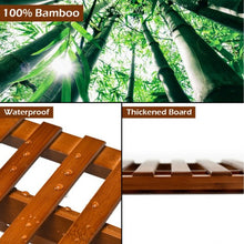 Load image into Gallery viewer, 3 Tier Folding Bamboo Flower Shelf -Brown