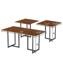 Load image into Gallery viewer, Metal Frame Wood Top Console Dining Table Rectangular Kitchen Table-63" Desk