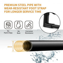 Load image into Gallery viewer, Folding Clothes Hanger with Extendable Hanging Rod-Black