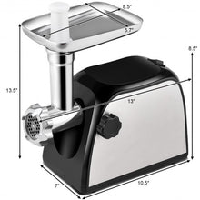 Load image into Gallery viewer, 2000W Stainless Steel Electric Meat Grinder Sausage Stuffer Maker