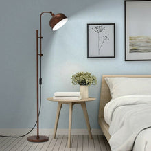 Load image into Gallery viewer, Industrial Floor Standing Pole Lamp with Adjustable Lamp Head