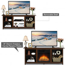 Load image into Gallery viewer, 2-Tier Entertainment Media Console Center-Coffee