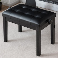 Load image into Gallery viewer, Height Adjustable PU Leather Piano Bench with Storage