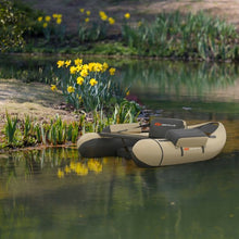 Load image into Gallery viewer, Inflatable Fishing Float Tube with Pump Storage Pockets and Fish Ruler-Beige