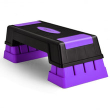 Load image into Gallery viewer, Aerobic Exercise Stepper Trainer with Adjustable Height 5"- 7"- 9"-Purple
