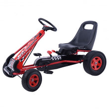 Load image into Gallery viewer, 4 Wheels Kids Ride On Pedal Powered Bike Go Kart Racer Car Outdoor Play Toy-Red