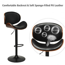 Load image into Gallery viewer, Set of 2 Bentwood Mid-Century Adjustable Swivel Barstool