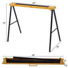 Load image into Gallery viewer, 2 Pack Heavy Duty Sawhorse with Steel Folding Legs