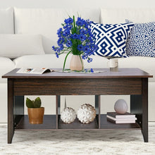 Load image into Gallery viewer, Lift Top Coffee Table with Hidden Compartment Storage Shelf