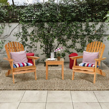 Load image into Gallery viewer, 3 PCS Adirondack Chair Set w/ Widened Armrest