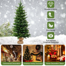Load image into Gallery viewer, 3' Tabletop Battery Operated Christmas Tree with LED lights