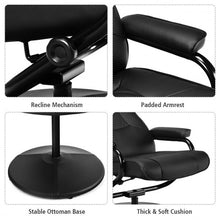 Load image into Gallery viewer, Recliner Chair Swivel Armchair Lounge-Black