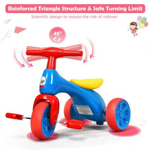Load image into Gallery viewer, Toddler Tricycle Balance Bike Scooter Kids Riding Toys w/ Sound & Storage-Red