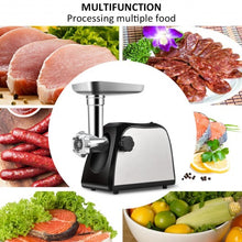 Load image into Gallery viewer, 2000W Stainless Steel Electric Meat Grinder Sausage Stuffer Maker